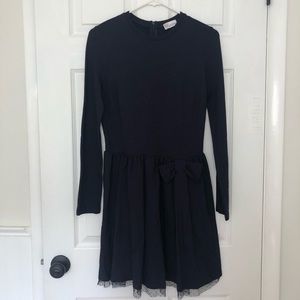 red sequin long sleeve mini dress Christmas Round Neck Red Sequin Long Sleeve Patchwork Mini Dress